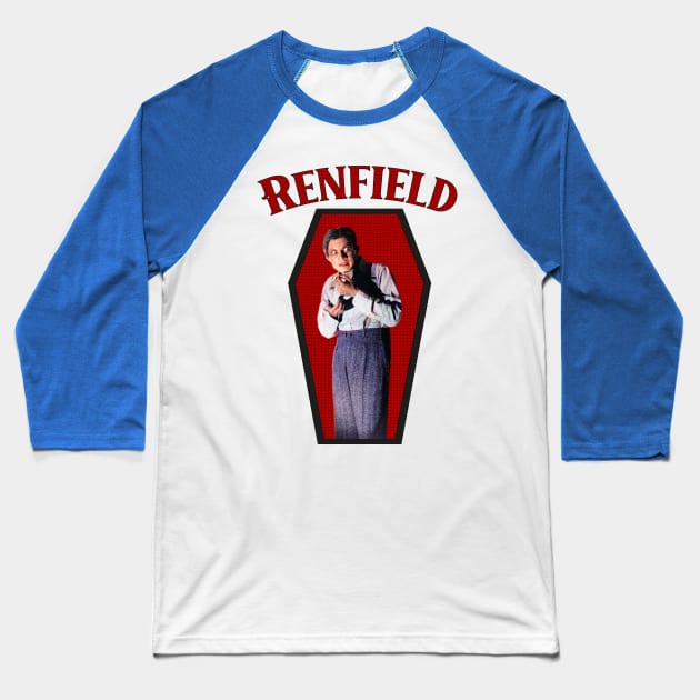 Renfield Baseball T-Shirt by MonsterKidRadio